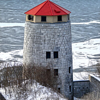 Buy canvas prints of Defensive Fortress Tower Fort Henry. by Gary Barratt