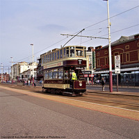 Buy canvas prints of Bolton 66 Tram Blackpool 2007 by Gary Barratt