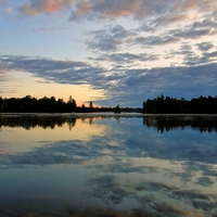 Buy canvas prints of  Morning Of The Lake. by Gary Barratt