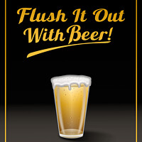 Buy canvas prints of Flush It Out With Beer! by Gary Barratt