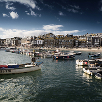 Buy canvas prints of St.Ives, Cornwall Sea View by Adam Payne