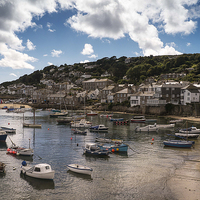 Buy canvas prints of Mousehole Beach Harbour by Adam Payne