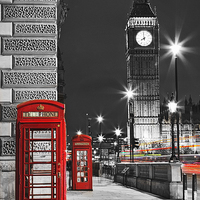 Buy canvas prints of Londons Telephone Boxes by Adam Payne