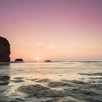 Buy canvas prints of  Golden Hour in Cornwall by Adam Payne