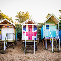 Buy canvas prints of Colouful Beach Huts by Adam Payne
