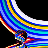 Buy canvas prints of Crystal Rainbow Ball by Adam Payne