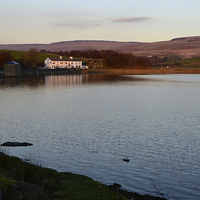Buy canvas prints of Hollingworth Lake by Fine art by Rina