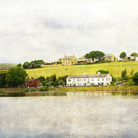 Buy canvas prints of Hollingworth Lake (1) by Fine art by Rina