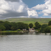 Buy canvas prints of  Hollingworth Lake by Fine art by Rina