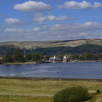 Buy canvas prints of  Hollingworth Lake and country park by Fine art by Rina