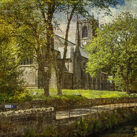 Buy canvas prints of  St Bartholomew's Church, Marsden  by Fine art by Rina