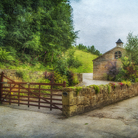 Buy canvas prints of  Country Stables by Fine art by Rina