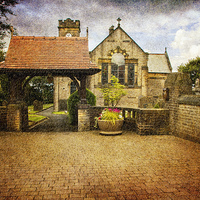 Buy canvas prints of  St Anne's Church, Lydgate by Fine art by Rina