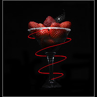 Buy canvas prints of Strawberry Cocktail by Fine art by Rina
