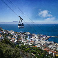 Buy canvas prints of Gibraltar views by Fine art by Rina