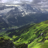 Buy canvas prints of Bernese Oberland by Kevin Warner