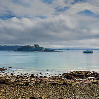Buy canvas prints of Drake's Island, Plymouth, Devon by Maggie McCall