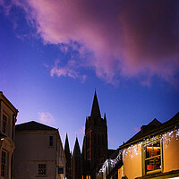 Buy canvas prints of Truro Cathedral from  St Mary's Street by Maggie McCall