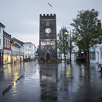 Buy canvas prints of Newton Abbot Clock tower by Maggie McCall