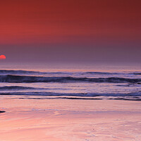 Buy canvas prints of Widemouth Sunset, Bude, Cornwall. by Maggie McCall