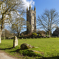 Buy canvas prints of St Pancras, Widecombe in the moor Dartmoor by Maggie McCall