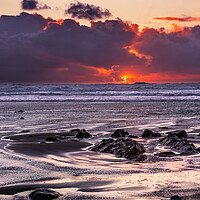 Buy canvas prints of Widemouth Bay, Bude, Cornwall, England by Maggie McCall