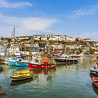 Buy canvas prints of Mevagissey Harbour, Cornwall, England by Maggie McCall