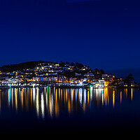 Buy canvas prints of  Illuminated Kingswear, Devon by Maggie McCall