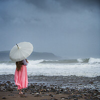 Buy canvas prints of Stormy Seas, Widemouth, Cornwall by Maggie McCall