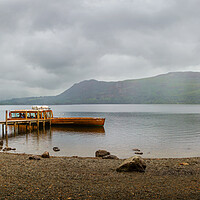 Buy canvas prints of High Brandelhow Jetty and Launch, Derwent water, C by Maggie McCall
