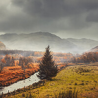 Buy canvas prints of Autumn on the River Duddon, Lake district, Cumbria by Maggie McCall