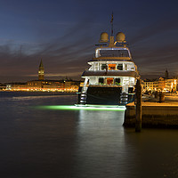 Buy canvas prints of Luxury Yacht, Venice by Maggie McCall
