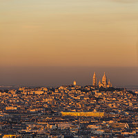 Buy canvas prints of Cityscape of Paris and the Sacre Coeur  by Maggie McCall