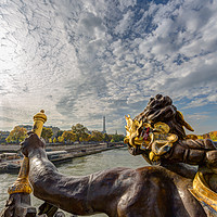 Buy canvas prints of Tour Eiffel from  Le Pont des Invalides, Paris by Maggie McCall