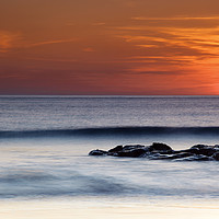 Buy canvas prints of Crackington Haven Sunset Cornwall by Maggie McCall