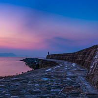 Buy canvas prints of Dawn, the Cobb, Lyme Regis by Maggie McCall