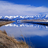 Buy canvas prints of Pukaki Canal, Canterbury, New Zealand by Maggie McCall