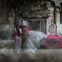 Buy canvas prints of Ghostly Bride Fashion Shoot by Maggie McCall