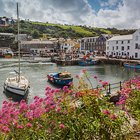 Buy canvas prints of Mevagissey Fishing Village, Cornwall by Maggie McCall