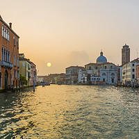 Buy canvas prints of Sunset, Grand Canal, Venice! by Maggie McCall