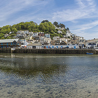 Buy canvas prints of East Looe  across Estuary from West Looe by Maggie McCall