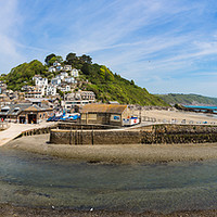 Buy canvas prints of East Looe Panoramic from West Looe by Maggie McCall
