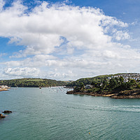 Buy canvas prints of The Fowey River Mouth from St Catherine's Castle by Maggie McCall