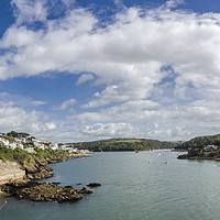 Buy canvas prints of Fowey and Polruan  from St Catherine's Castle, by Maggie McCall