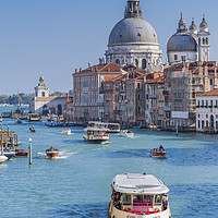 Buy canvas prints of Church of the Salute, the Grand Canal, Venice. by Maggie McCall