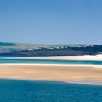Buy canvas prints of Padstow,  the  View across to  Rock & Daymer Bay by Maggie McCall