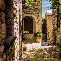 Buy canvas prints of An Alley In Saint Paul de Vence, South of France. by Maggie McCall