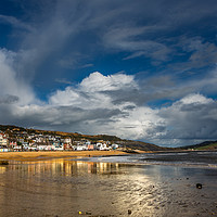 Buy canvas prints of Low Tide Lyme Regis, Dorset. by Maggie McCall