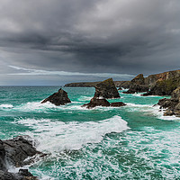 Buy canvas prints of  Carnewas, Bedruthan Steps, Cornwall by Maggie McCall