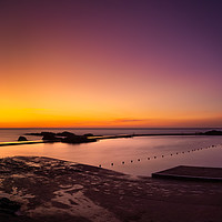 Buy canvas prints of  Sunset at Bude Seapool Cornwall. by Maggie McCall